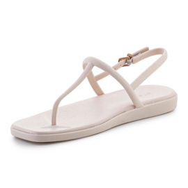 Sandals Crocs japonais des femmes Miami Thong Flip 209793-0ww Def beige 3