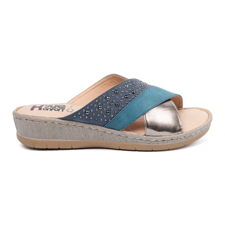 Shelvt Cales bleues avec des goujons en argent 1