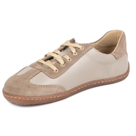 Barefoot en cuir minimaliste Wasak 0744W Cappuccino beige 1