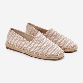 Espadrilles pour hommes avec tresse beige 1