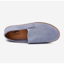 Espadrilles Sneakers masculins avec Eco Suede Blue bleu 2