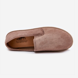 Espadrilles Sneakers pour hommes avec Eco en daim sombre beige 1