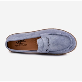 Mocassins pour hommes avec tresse bleue 2
