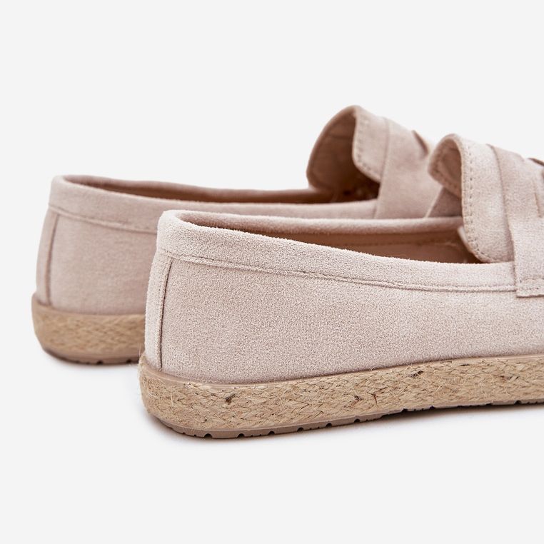 Mocassins pour hommes avec tresse beige 2 Mocassins pour hommes avec tresse beige 2