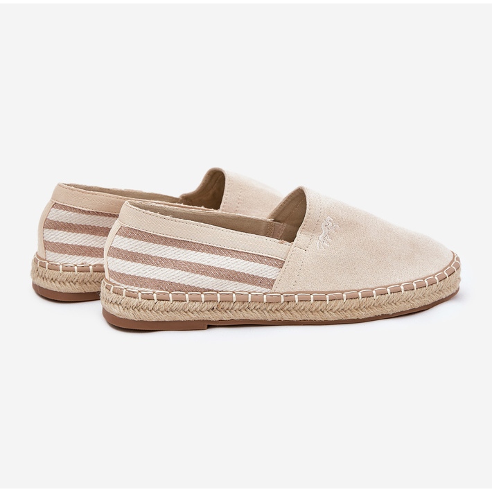 Eco en daim masculin Espadrilles Beige 2