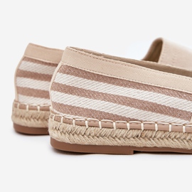 Eco en daim masculin Espadrilles Beige 3