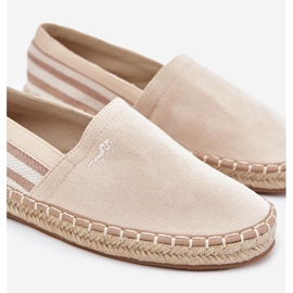 Eco en daim masculin Espadrilles Beige 4
