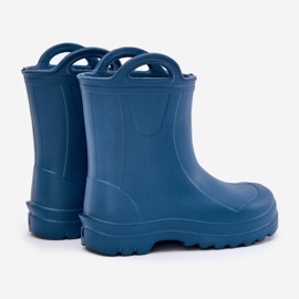 Galoshes pour enfants de Lemigo Doggy 735 Blue marine bleu 2