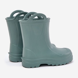 Galoshes pour enfants de Lemigo Doggy 735 Green vert 2