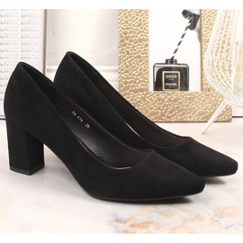 Escarpins en daim sur le poteau Sergio Leone W SK403A noir le noir 10