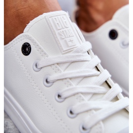Baskets basses en cuir pour femmes Big Star KK274010 Blanc blanche 2