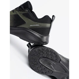 DK Chaussures de sport pour hommes légers vert foncé noir 1