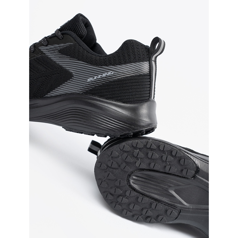 DK Chaussures de sport pour hommes légers noirs 1