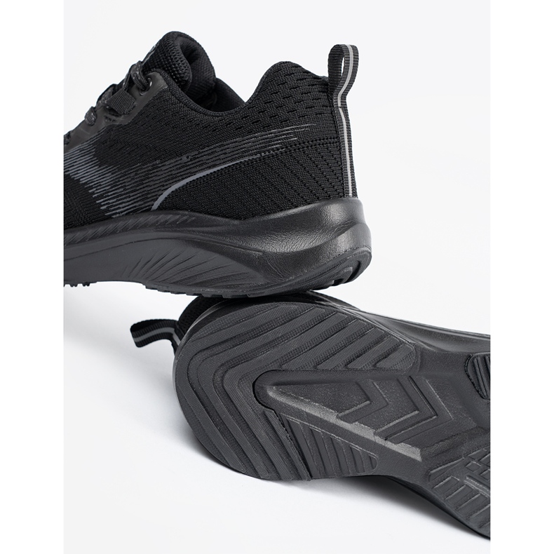 DK Chaussures de sport pour hommes légers noirs 1