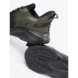 DK Chaussures de sport pour hommes noirs et verts 1