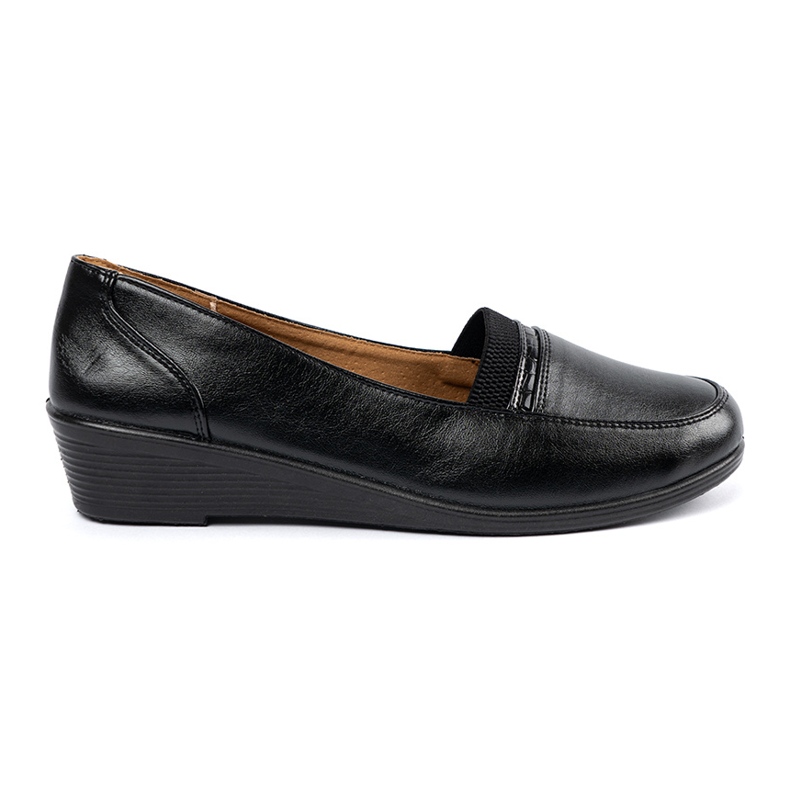 Shelvt Chaussures classiques noires glissées le noir 2