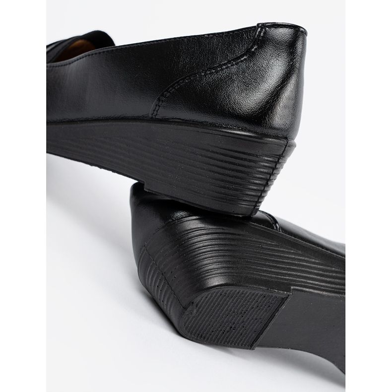 Shelvt Chaussures classiques noires glissées 1