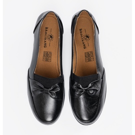 Chaussures coulissantes noires avec un arc le noir 2 Chaussures coulissantes noires avec un arc le noir 2