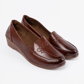 Chaussures d'insertion classiques marron brun 4