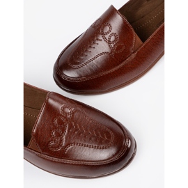 Chaussures d'insertion classiques marron brun 5