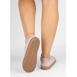 Chaussures en cuir aux pieds nus olivier eliza fleurs roses 1