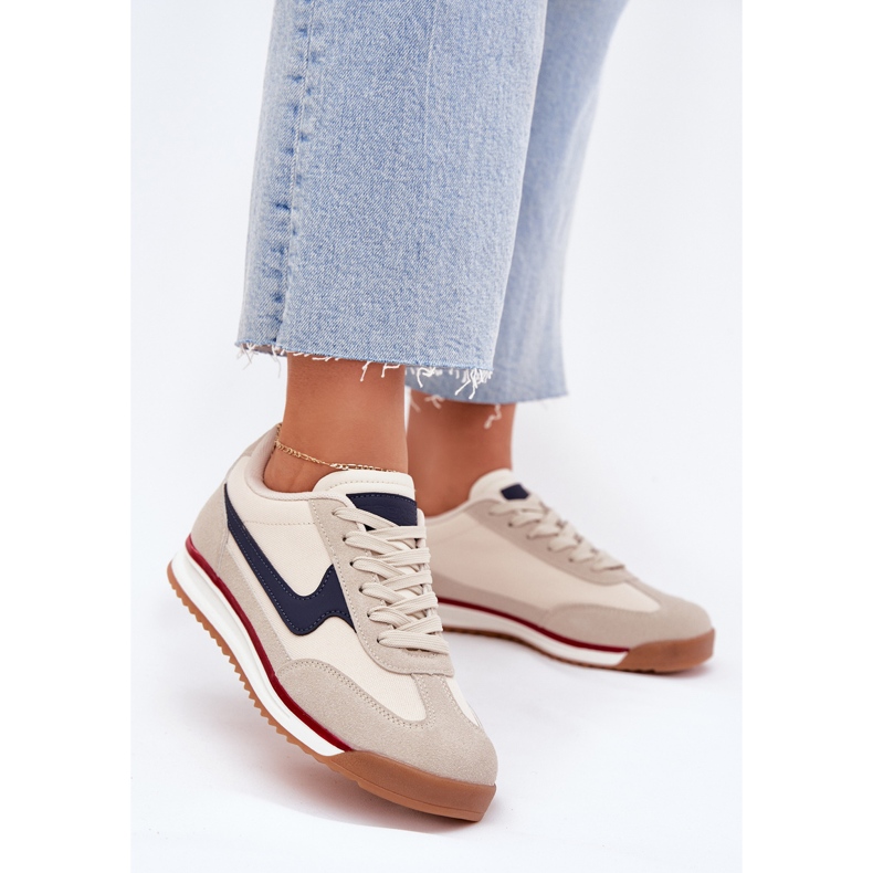 EVento Baskets beiges pour femmes, chaussures de sport 2