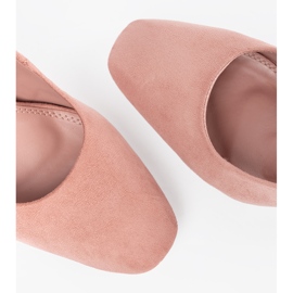 Seastar Escarpins en daim sur un pilier rose 6