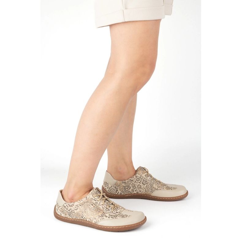 Olivier Chaussures en cuir aux pieds nus thalia chaussures minimalistes imprimées beige 2 Olivier Chaussures en cuir aux pieds nus thalia chaussures minimalistes imprimées beige 2