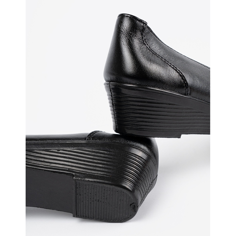 Chaussures pour femmes avec broderie décorative noir 2