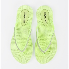 Seastar Flip vert -flops avec zircons 2
