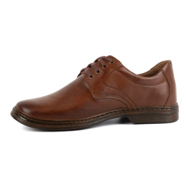 KOMODO Chaussures masculines en dentelle en cuir naturel - Up 933k brun 1 KOMODO Chaussures masculines en dentelle en cuir naturel - Up 933k brun 1