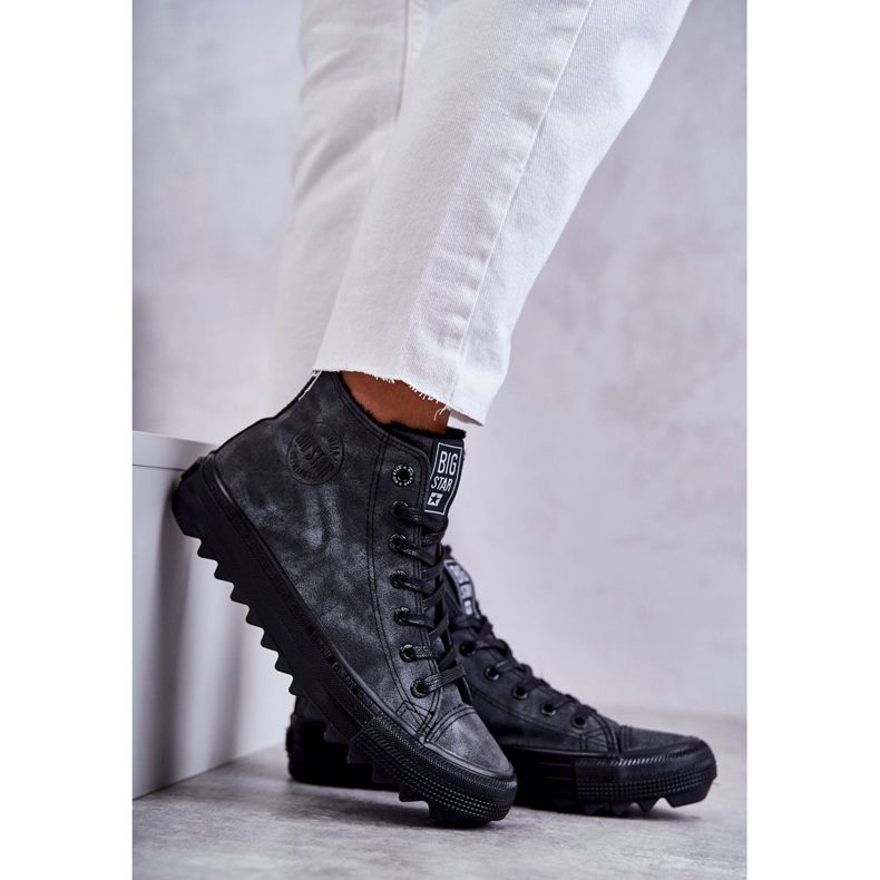 Big Star Sneakers Big Isulated Black GG274069 pour femmes gris 4