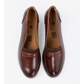 Shelvt Chaussures en coin bas brun 3