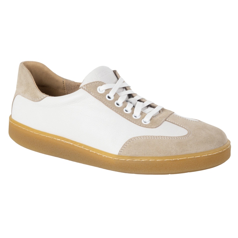 WASAK Chaussures en cuir minimaliste pour hommes aux pieds nus 0248W blanc 1