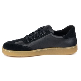WASAK Chaussures en cuir minimaliste pour hommes aux pieds nus 0248w noir 1