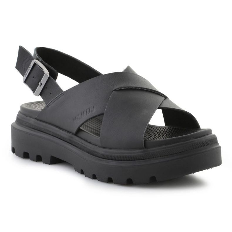 Palladium Pallacruise a traversé les sandales en 94461-008 noir 1