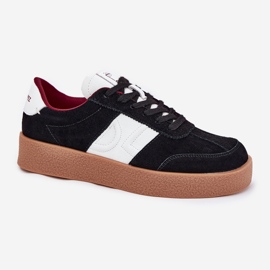 Sneakers en daim féminin Big Star par Daniel Lopez SS2D4021 Black le noir 5