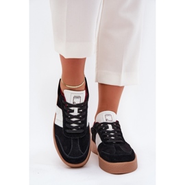 Sneakers en daim féminin Big Star par Daniel Lopez SS2D4021 Black le noir 4
