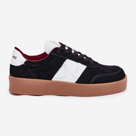 Sneakers en daim féminin Big Star par Daniel Lopez SS2D4021 Black le noir 9