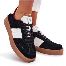Sneakers en daim féminin Big Star par Daniel Lopez SS2D4021 Black le noir 11