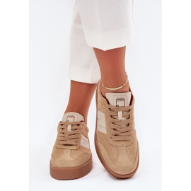 Sneakers en daim féminin Big Star par Daniel Lopez SS2D4022 Beige 5