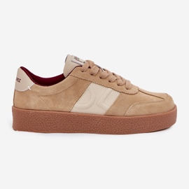 Sneakers en daim féminin Big Star par Daniel Lopez SS2D4022 Beige 10