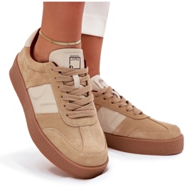 Sneakers en daim féminin Big Star par Daniel Lopez SS2D4022 Beige 13