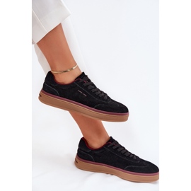 Sneakers en daim féminin Big Star par Daniel Lopez SS2D4006 Black le noir 7