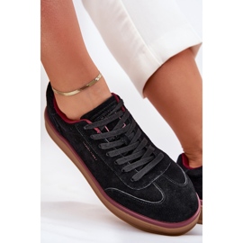 Sneakers en daim féminin Big Star par Daniel Lopez SS2D4006 Black le noir 10