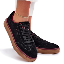 Sneakers en daim féminin Big Star par Daniel Lopez SS2D4006 Black le noir 11