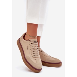 Sneakers en cuir féminin Big Star par Daniel Lopez SS2D4007 Beige 1 Sneakers en cuir féminin Big Star par Daniel Lopez SS2D4007 Beige 1