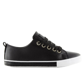 Baskets noires pour femmes A88-07 Noir le noir 2