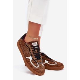 Sneakers féminins Big Star par Daniel Lopez SS2D4016 Camel brun 1