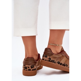 Sneakers féminins Big Star par Daniel Lopez SS2D4017 Leopard Print brun 7